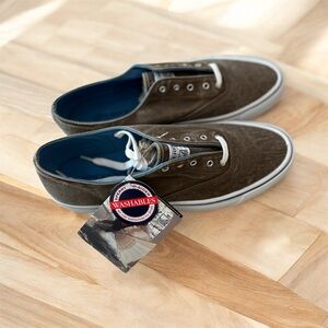 Sperry top slider Men's Olive Canvas Sneakers